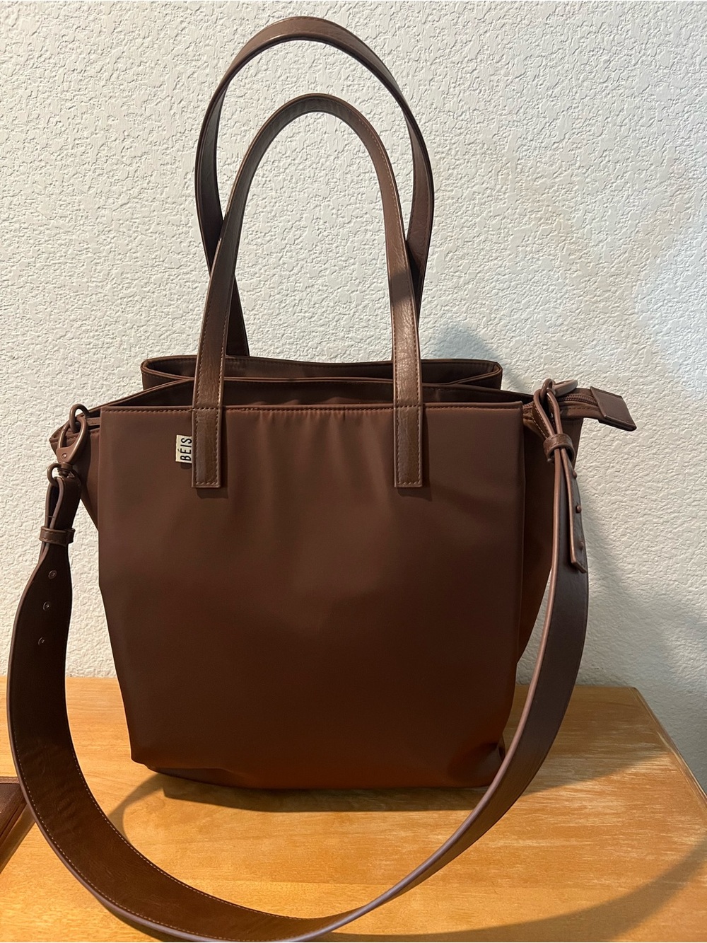 BEIS The Commuter Tote 
in Maple Tote with Adjustable Strap
